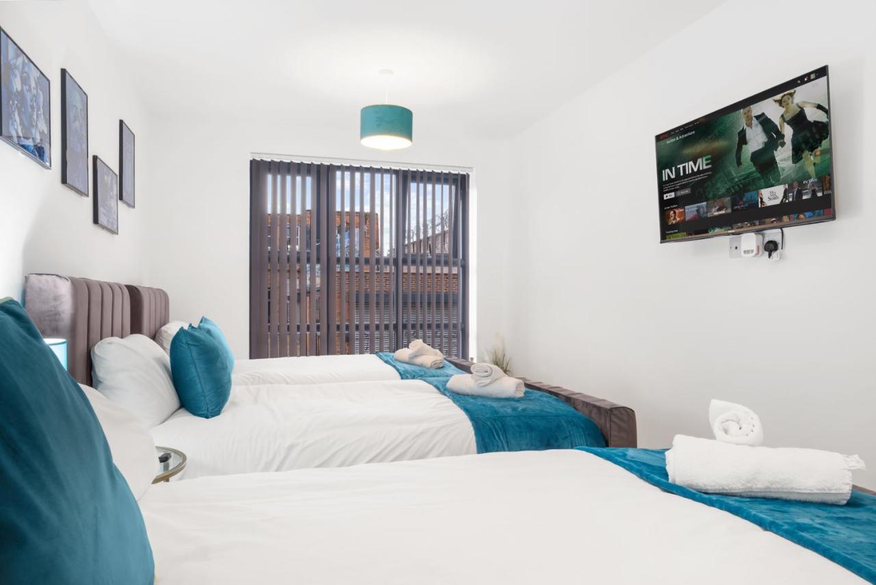 Ebra Stays - Choice Of 2 Or 3 Individual Beds - Luxury New Build Apartment ✪ City Centre, Digbeth ✓ Smart Tv'S & Large Corner Sofa - Birmingham Exterior foto