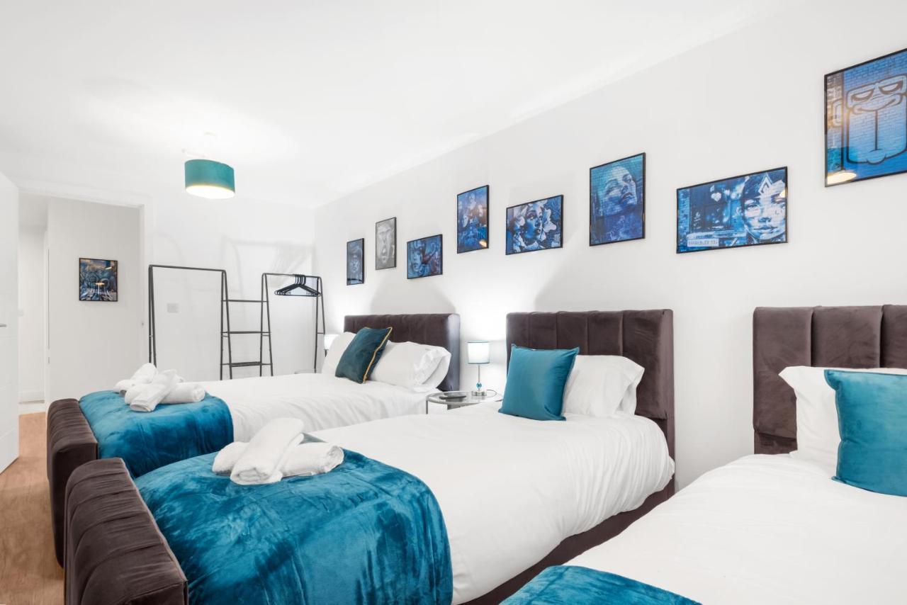 Ebra Stays - Choice Of 2 Or 3 Individual Beds - Luxury New Build Apartment ✪ City Centre, Digbeth ✓ Smart Tv'S & Large Corner Sofa - Birmingham Exterior foto